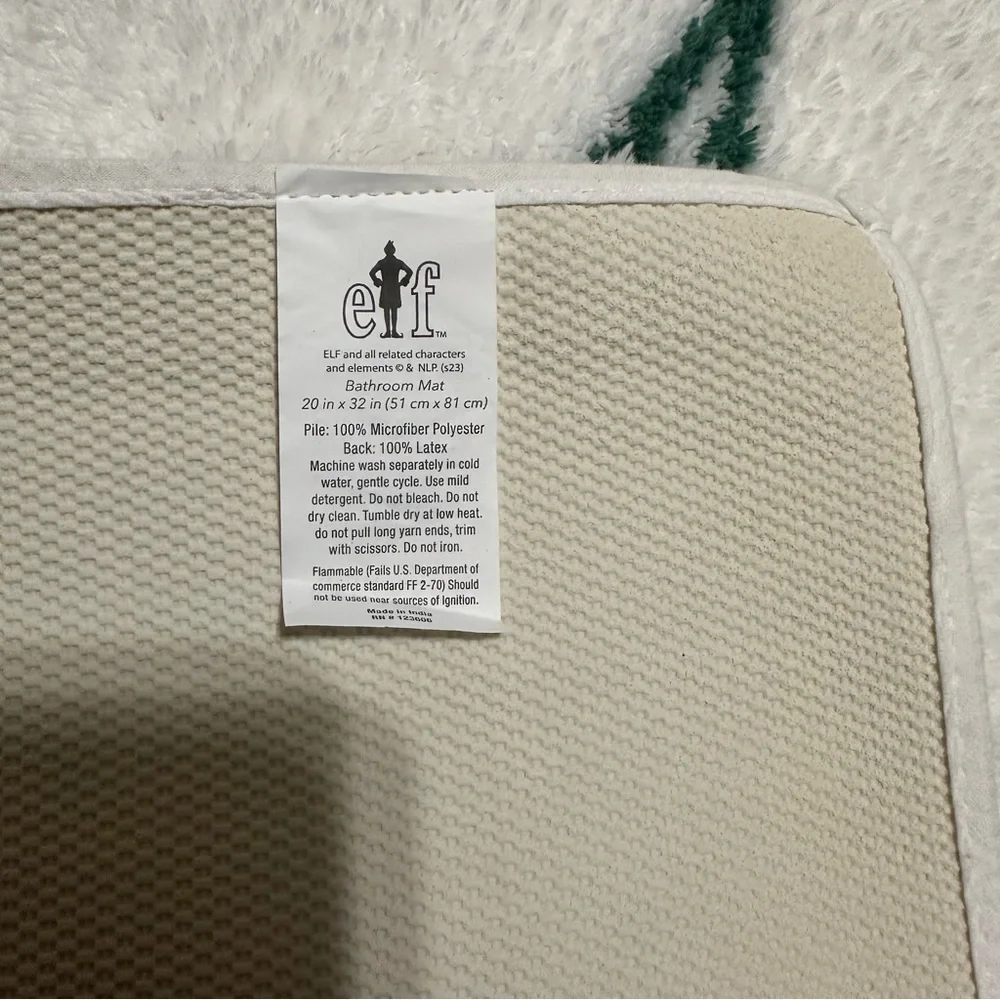 Rae Dunn X Buddy the Elf Movie Bathroom Mat/ Rug NWT